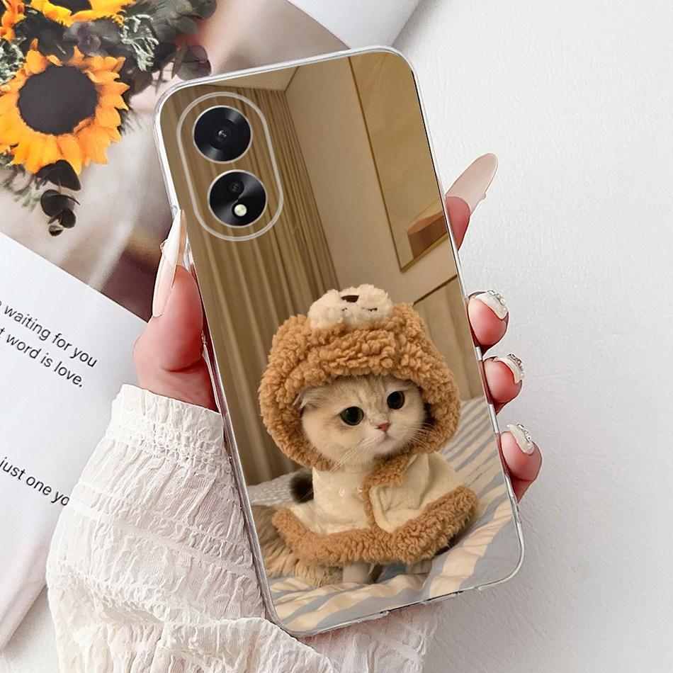 For OPPO A18 A38 CPH2579 CPH2591 Elegant Floral Butterfly Phone Case For Oppo A18 A38 4G Soft Silicone TPU Cases