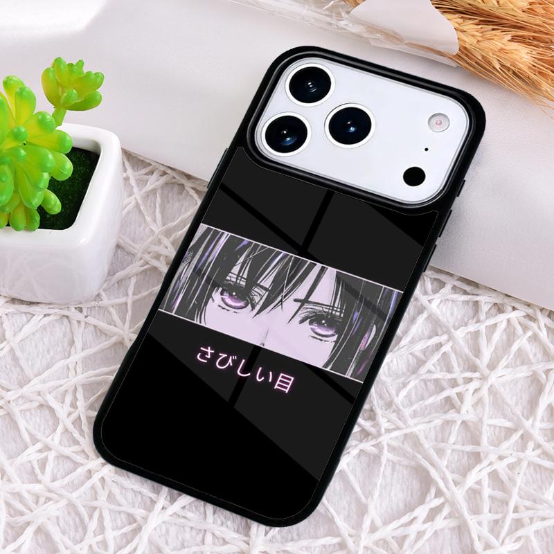 Sad Japanese Anime Aesthetic Shockproof Phone Case for iPhone 17 Air 16e 15 11 12 14 13 Pro Max Cover Coque