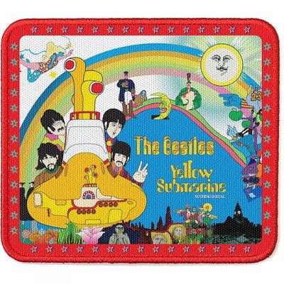 Yellow Submarine Stars Border Woven Standard Patch