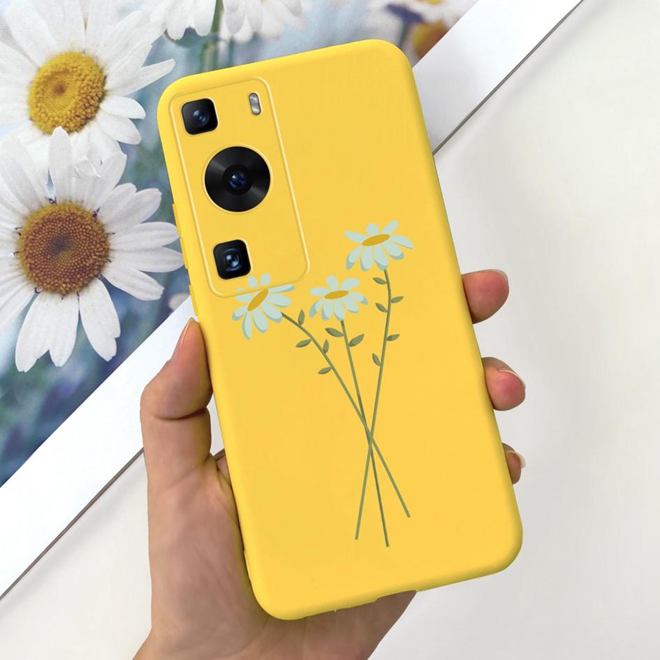 Für Huawei P60 Hülle Für Huawei P60 Pro Cover Mode Blume Weiches Silikon Handyhülle Für Huawei P60 Art Hülle P 60 P60Pro Fundas