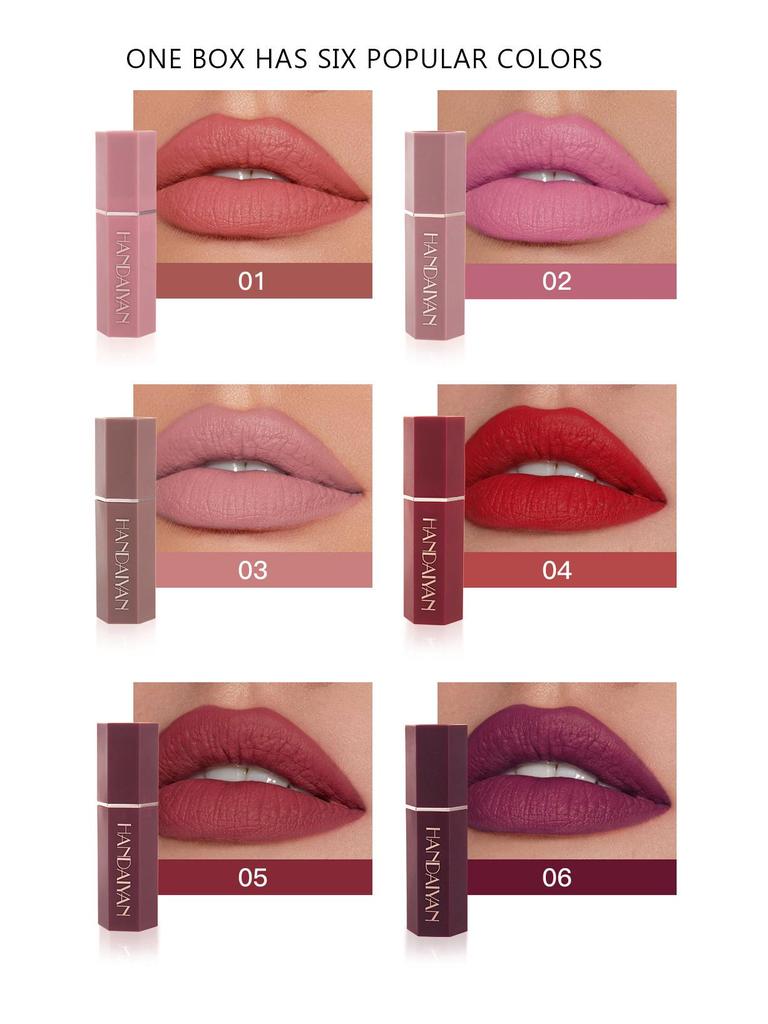 HANDAIYAN 6-Piece Matte Lipstick Set
