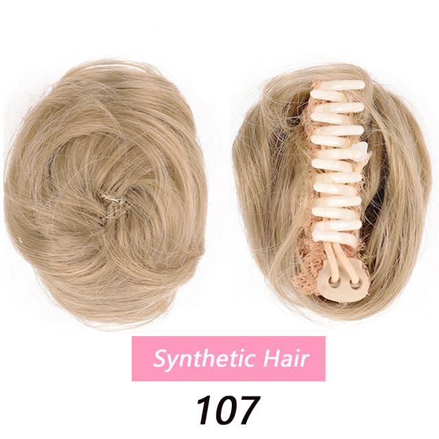 LUPU Synthetic Fake Hair Bun Tie Scrunchies Chignon Pigtails Craw Headbands For Hair Woman Messy Hairpieces Heat Resistant Fiber