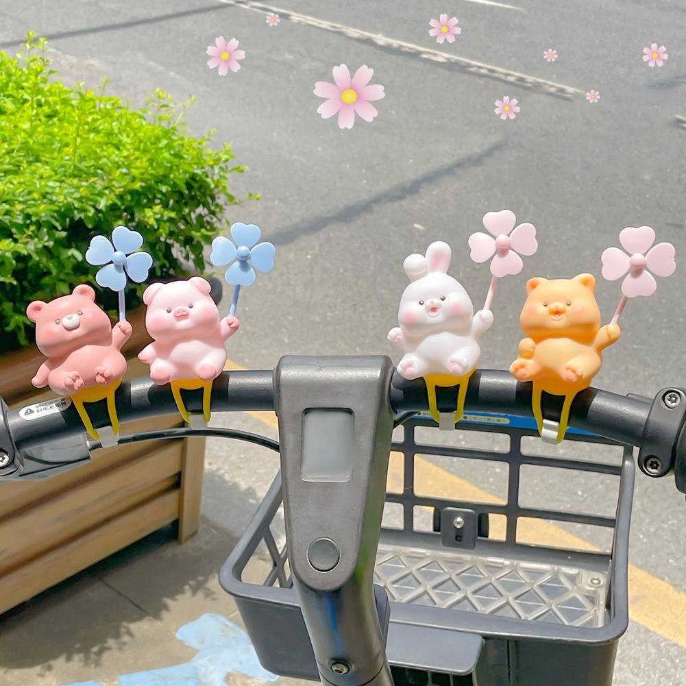 Roztomilá kreslená zvířátka kachna králík kočka pro interiér auta kolo motorka jízdní kolo dekorace cyklistická dekorace cyklo doplňky