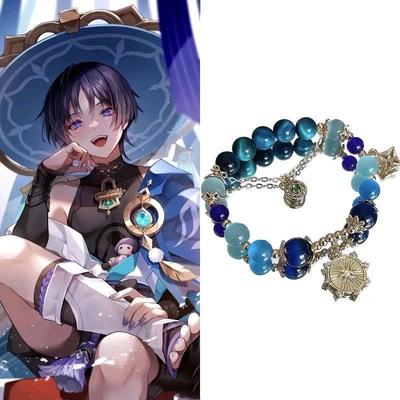 Anime Genshin Impact Roztomilé náramky Nahida Scaramouche Cosplay Módní náramek Ruční šňůrka Náramky Šperky Doplňky Dárek pro fanoušky