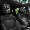 1 pair Soft Car Headrest Covers Print Seat Headrest Protector  Vehicle Seat Decoration