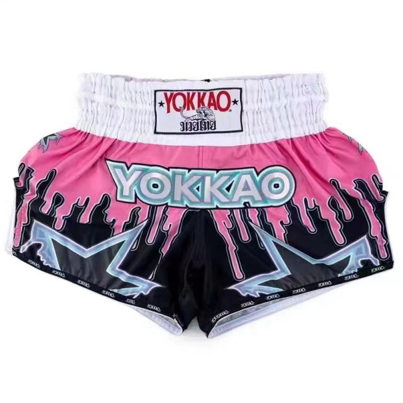 YOKKAO Pantaloncini Muay Thai Kickboxing MMA Allenamento Fitness Pugilato Arti Marziali