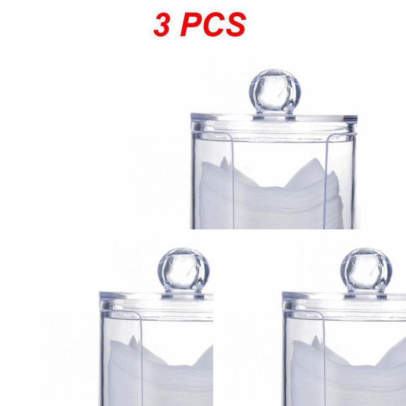 1/2/3PCS Cute Bear Cotton Pad Holder Cotton Swab Rod Storage Box Cosmetics Jewelry Bathroom Makeup Container Lipstick