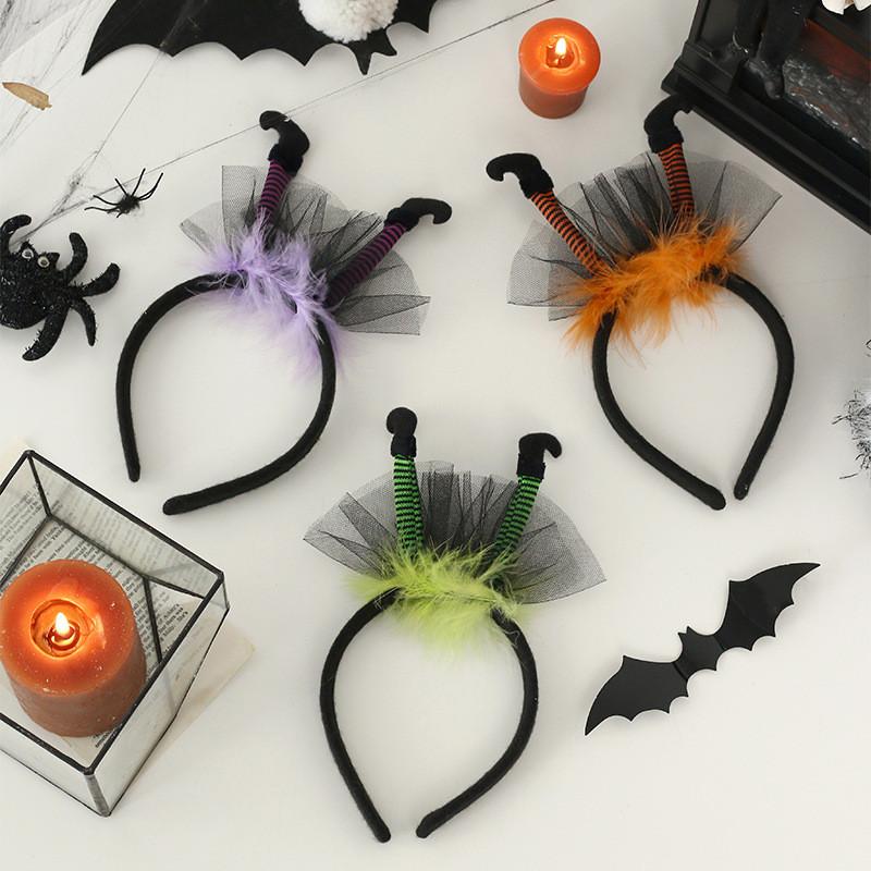 Leg Witch Halloween Headband Costume Accessory For Cosplay Parties And Gifting