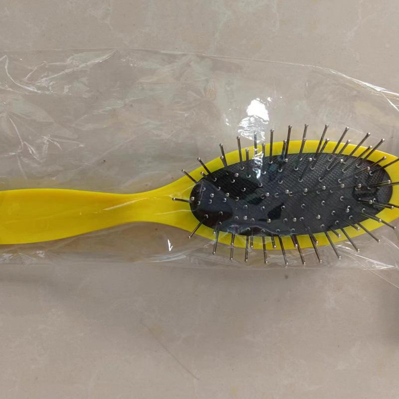 

Профессиональная расческа с широкими зубьями и стальными штифтами на пневмоподушке для париков для парикмахерского искусства - Аксессуары для красоты жёлтый