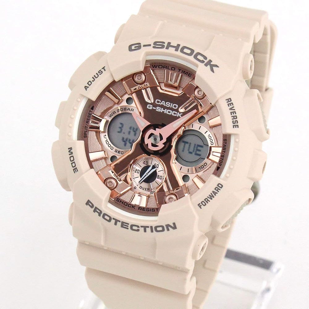 Casio G-Shock GMA-S120MF-4A Men's Watch Red Resin Strap Water Resistant Analog Digital