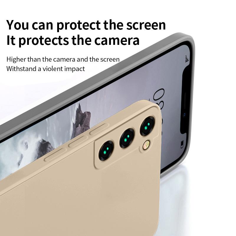 Liquid Silicone Case For Samsung Galaxy S22 S26 S25 Edge S24 Ultra S21 FE Shockproof Soft Cover For Samsung S25 Ultra S23 FE