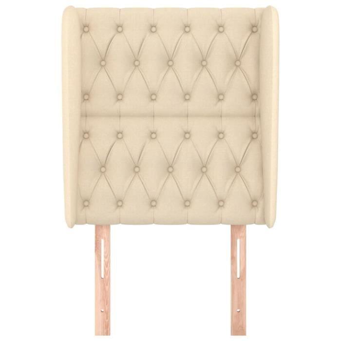 VidaXL Headboard with Ears Cream 83x23x118-128 Cm Fabric3118271