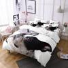 Dog Duvet Cover Set 3D Animal Theme Polyester Bedding Set Queen King Size Cute Pug Dog Printed Cover For Kids Teen Boy Bedspread