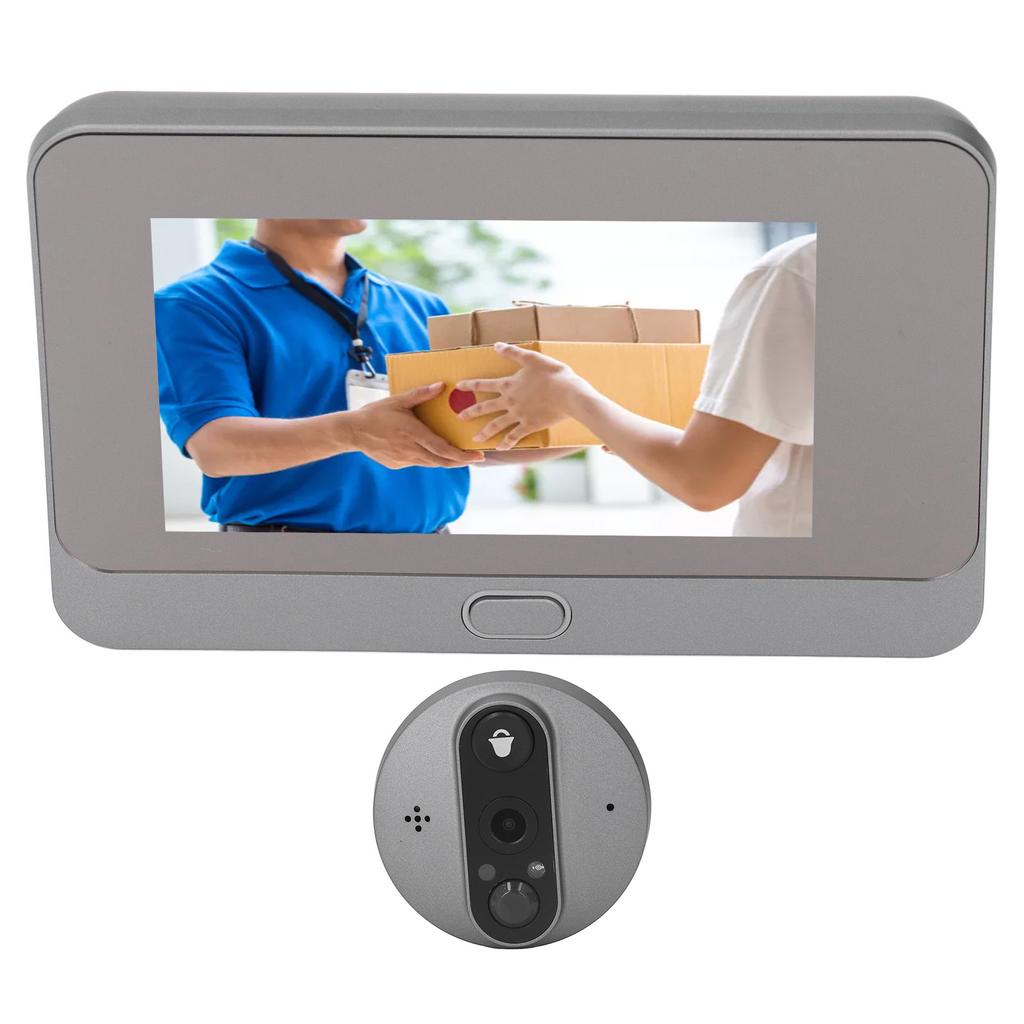 4.3in Digital Peephole Viewer WiFi Door Viewer Anti Theft Smart Video Doorbell Camera Motion