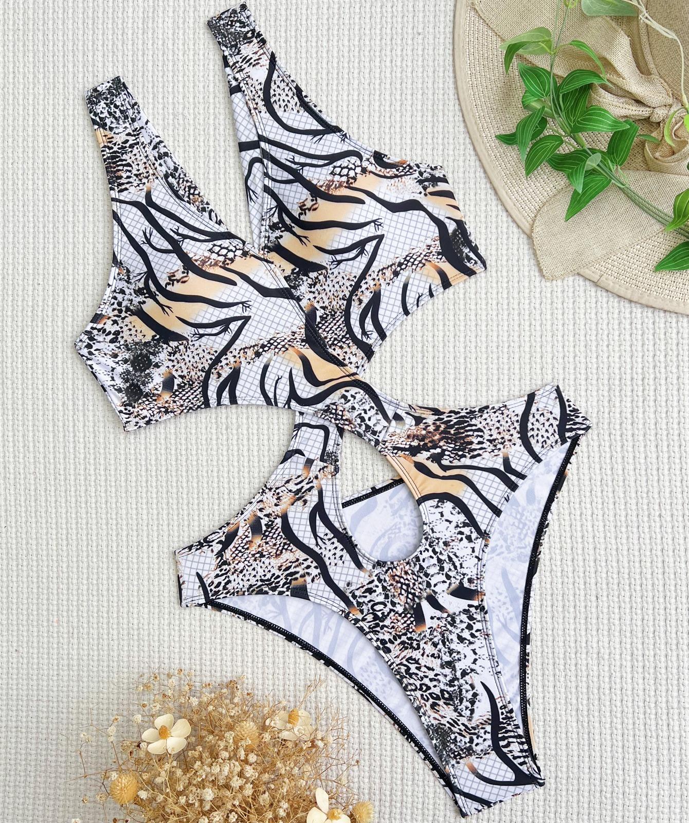 

Женский купальник с принтом и вырезом крестом, сексуальный цельный купальник с высокой талией, бикини, пляжная одежда, купальные костюмы L белый