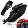 Benlari Gloss Black Air Deflector Heat Shield for Street Road Electra Road Ultra and Tri Glide CVO Mid-Frame 2009-2022 Harley-Davidson Touring, Glide,