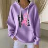 Women's Fashion Casual Christmas Angel Print Pullover Long-Sleeve Sweatshirt
