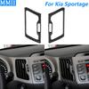For Kia Sportage 2011-2016 Carbon Fiber Center Air Conditioning Outlet Vent Panel Trim Cover Car Accessories Decoration Sticker
