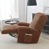 1 Seater Stretch Velvet Recliner Sofa Cover  Armchair Covers Elastic Single Sofa Slipcovers for Living Room Solid Color