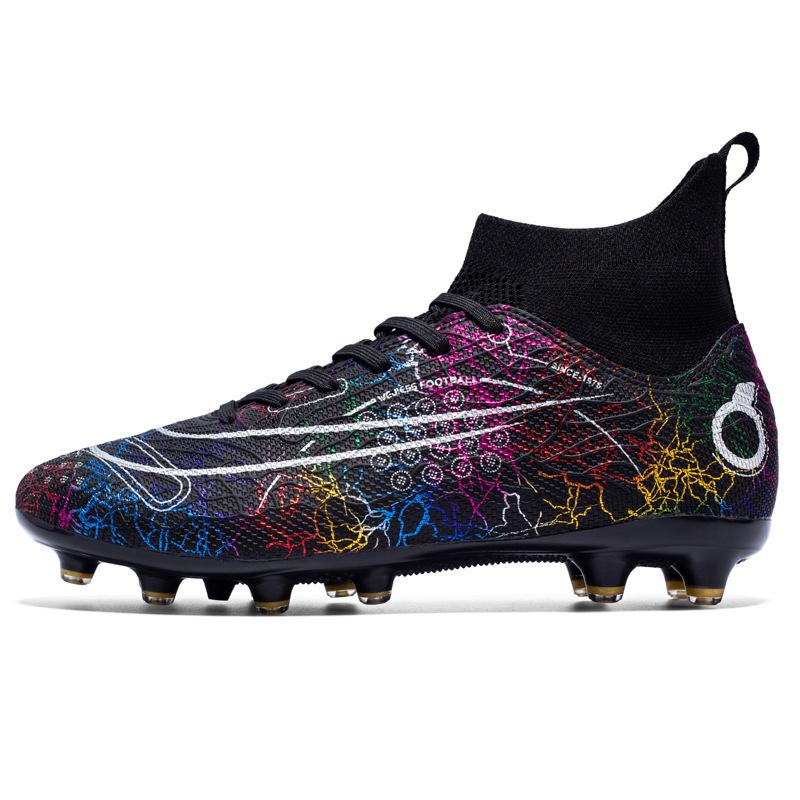 Unisex High-Top Studded Football Cleats for Adults and Kids - Professional Sports Training Shoes