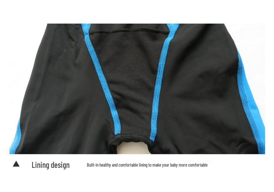 Girls' One-Piece Swimsuit - Cute, Five-Point Design for Children's Swim Training