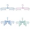Stylish Plastic Pants Hanger With 24 Clips For Closet Organization And Space Saving