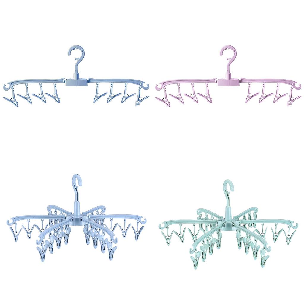 Stylish Plastic Pants Hanger With 24 Clips For Closet Organization And Space Saving