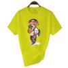 Luxury Brand Men's Short Sleeve T-shirts Summer Printed Black Funny Bear Harajuku Style Cotton Top y2k Streetwear Casual Tee Men