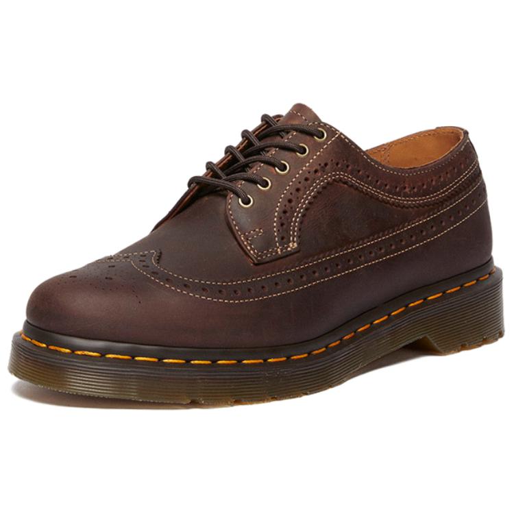 Dr. Martens Originals Leather 3989 YS Versatile Durable Low-Top Casual Shoes Unisex Casual Shoes Dark-Brown 40553201