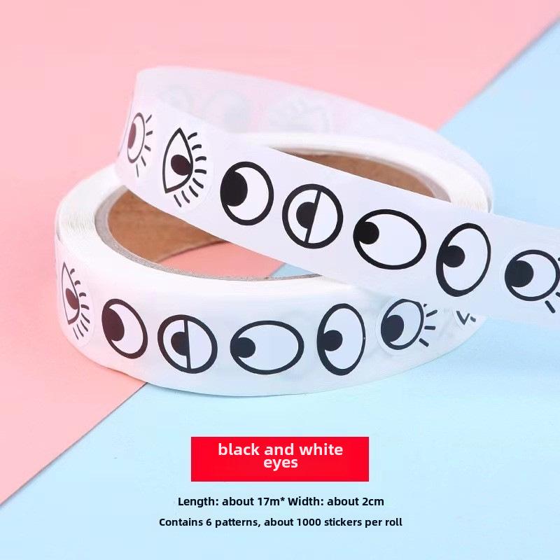 DIY Cartoon Eye Stickers for Kids – Creative Colorful Self-Adhesive Labels