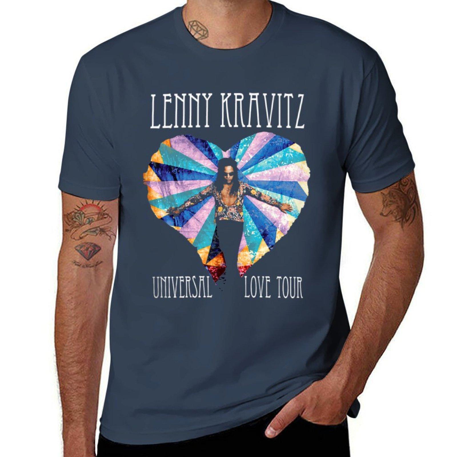 Lenny Kravitz Universal Love Tour Tshirt Casual Daily Graphic Tee S