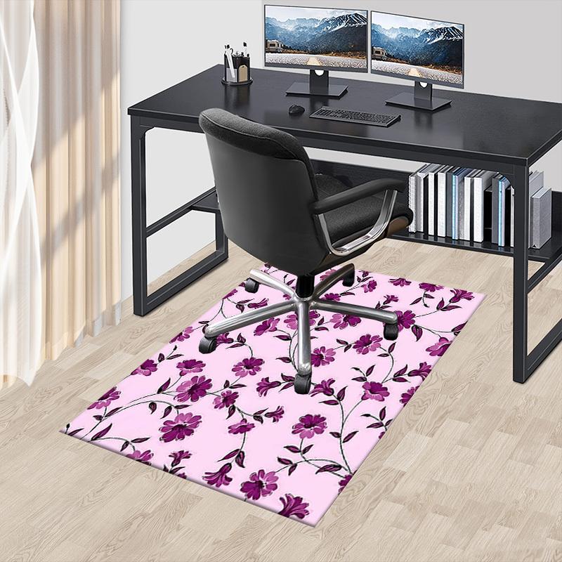 1PC Floral Pattern Non-Slip Floor carpet, suitable for Office, bedroomand playrooms. It can also be used as a sofa footrest cover-T79