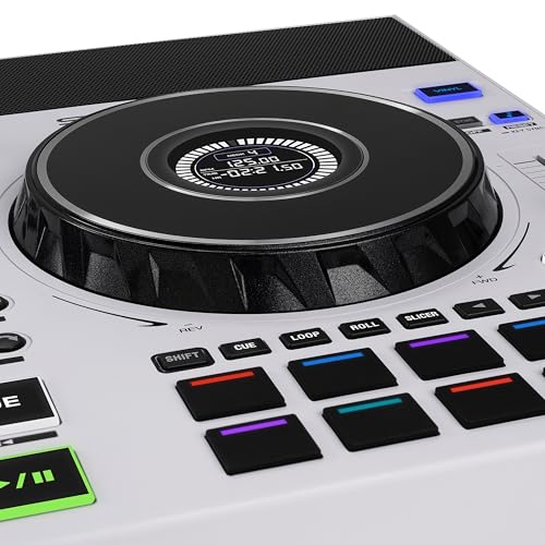 Denon DJ SC LIVE 4 Standalone DJ Controller with Stem Separation, 4-Deck DJ Equipment, Wi-Fi Streaming, Built-in Speakers, Serato DJ Pro Virtual DJ Co