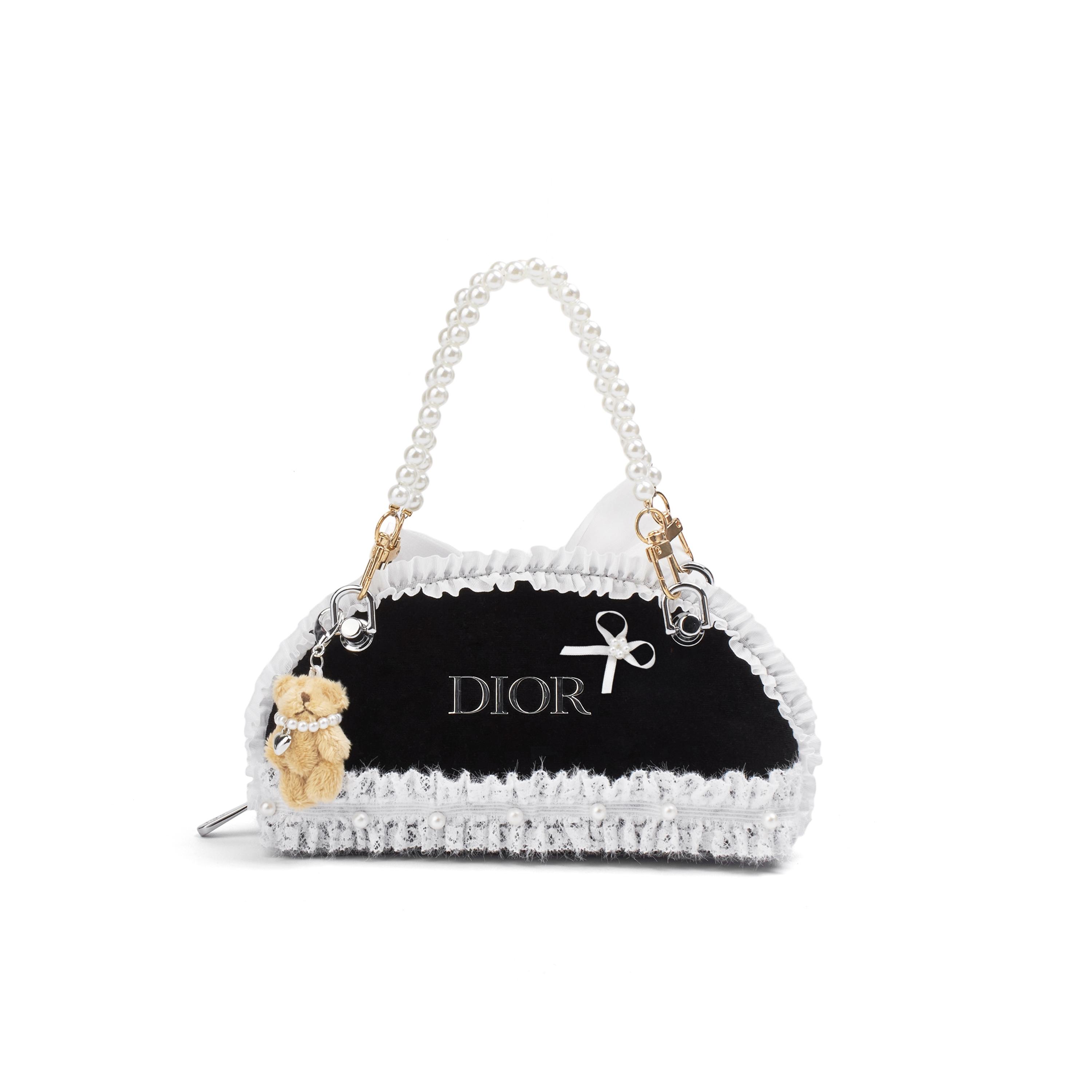 

Handmade DIY Dior-inspired Upcycled Makeup Bag Makeup Bag чорний