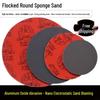 Round Warrior Flocked Sponge Sandpaper - Self-Adhesive, Available In 2-9 Inch Sizes