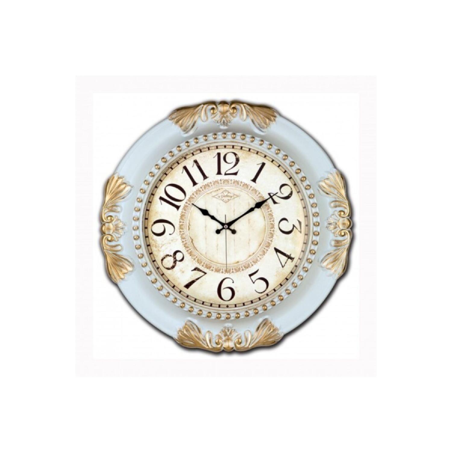 

«i-sat» великого розміру, декоративні старовинні розкішні настінні годинники для вітальні (Спеціальна антикварна фарба) (62 см.)