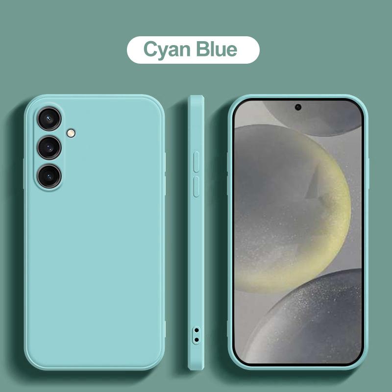 

24 Ultra Plus S24Ultra Чехол Oringal Square Liquid Silicone Phone Case для Samsung Galaxy S24 S 24 Ultra Plus S24Ultra Мягкий чехол For Galaxy S24 Ultra