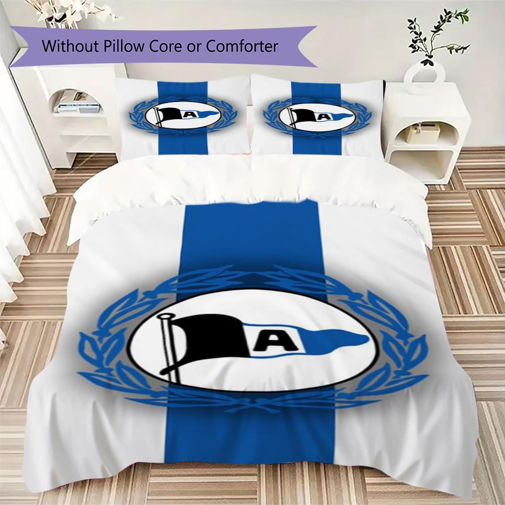 Set Copripiumino Trapuntato con Motivo Arminia Bielefeld Copripiumino Federa Decorazione per la Casa Regalo di Compleanno (1 * copripiumino + 2 * federe senza imbottitura)09