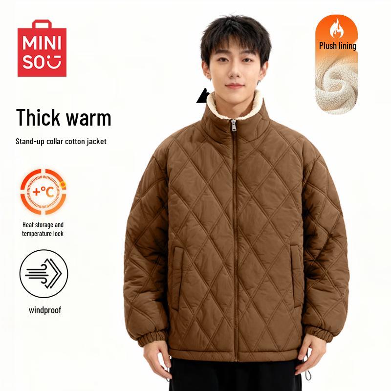 MINISO Men's Stand Collar Winter Padded Jacket