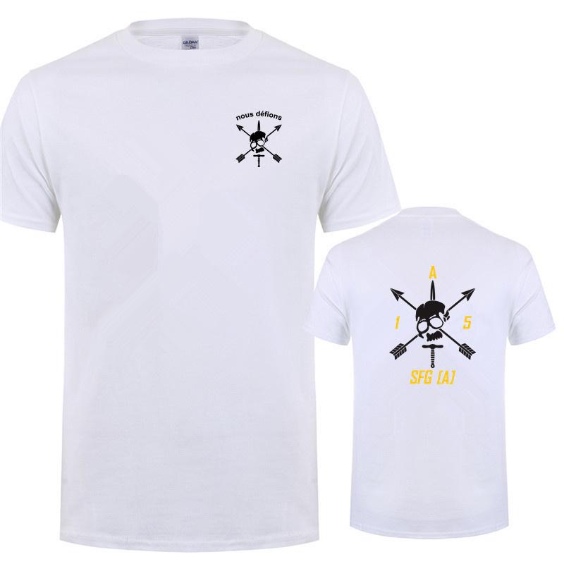 5TH Special Forces Group SFGA Nous Defions T Shirt Men Summer Short Sleeve Cool Streetwear Tops Cotton Tshirt OT091