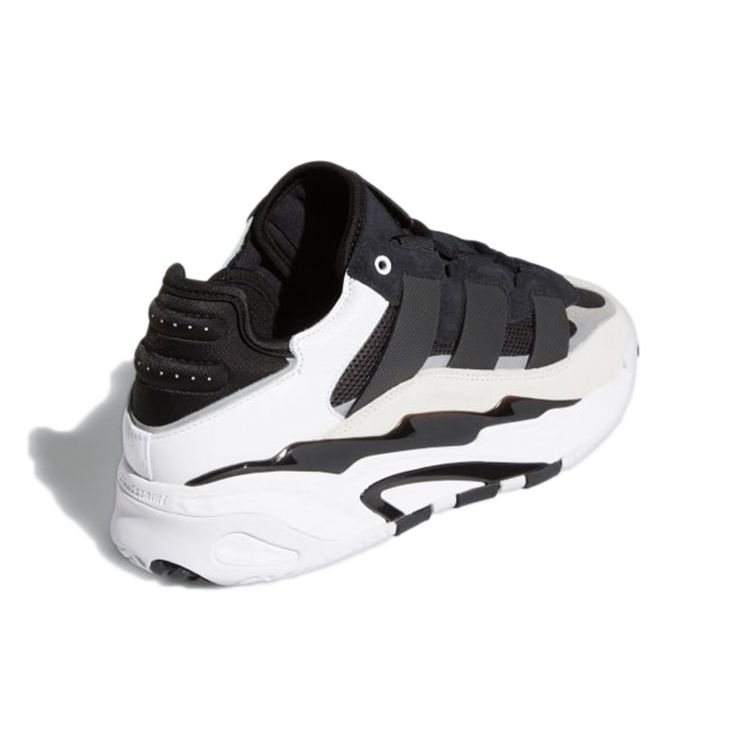 Adidas Niteball Black White Unisex Sneakers Core-Black Cloud-White Silver-Metallic H67360