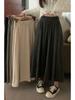 Soft, Stylish High-Waisted Winter Half-Skirt for Women - Versatile, Slimming, Youthful, Casual Mid-Length Design