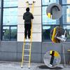 Insulated Telescopic Ladder with Iron Feet & Aluminum Alloy Crossbar - Electrician's Fiberglass Lifting Ladder