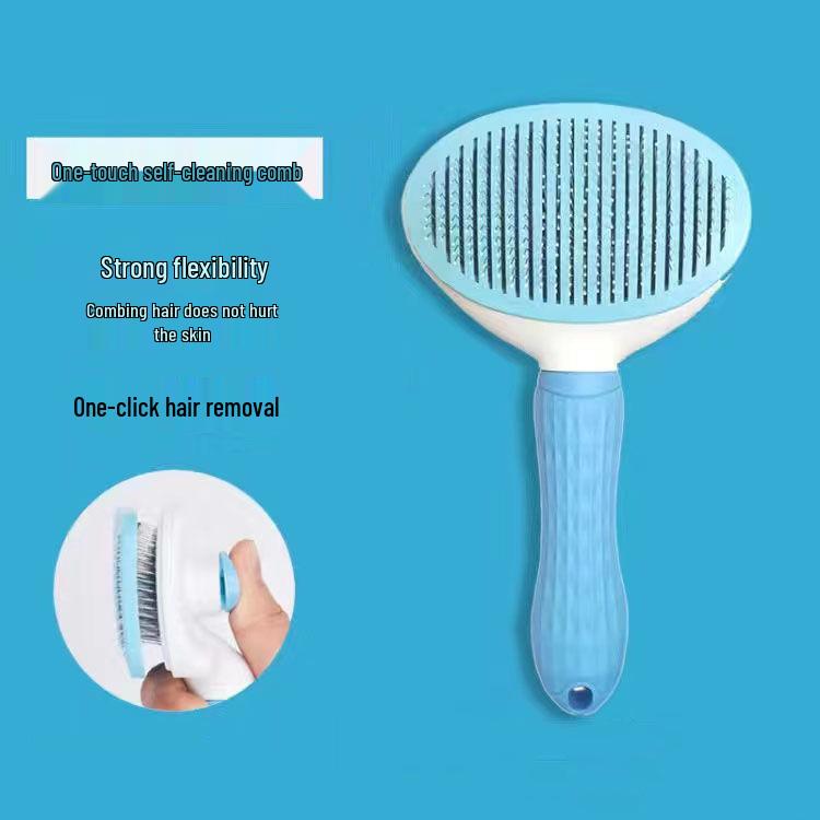 Pet Grooming Cat & Dog Comb: Automated Hair Removal & Styling Brush