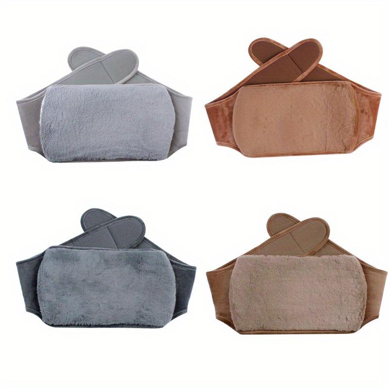 Explosion-Proof Hot Water Bottle with Plush Cloth Cover Belt Winter Hand Foot Abdomen Warmer Reusable Hot Water Bag Pouch