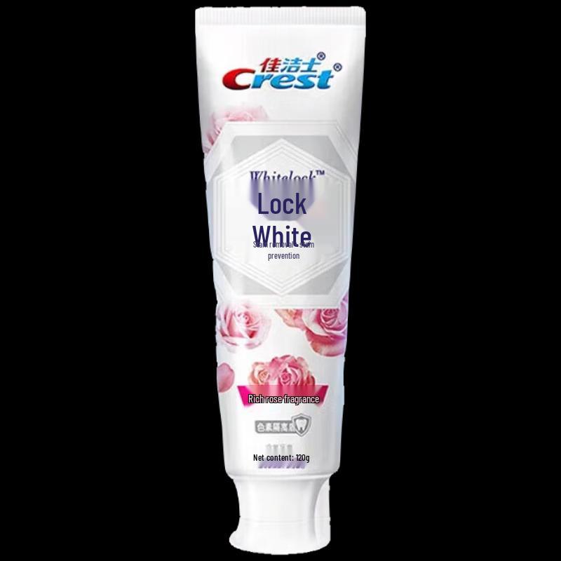 Crest Rich Rose Dual-Color Whitening Fluoride Toothpaste