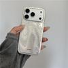 Glitter Silver Colorful Splatter Phone Case for iPhone 17 Pro/16 Pro Max/14/15P - Drop-proof Design