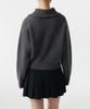 MUSINSA STANDARD WOMAN Women'S Lambswool Ribbed Knit Half Zip [Medium Grey]