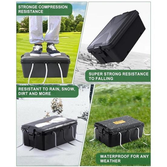 Outdoor Electrical Box Cover Power Strip Protector IP54 Waterproof UV Resistant Weatherproof Wide Compatibility Outlet Cover