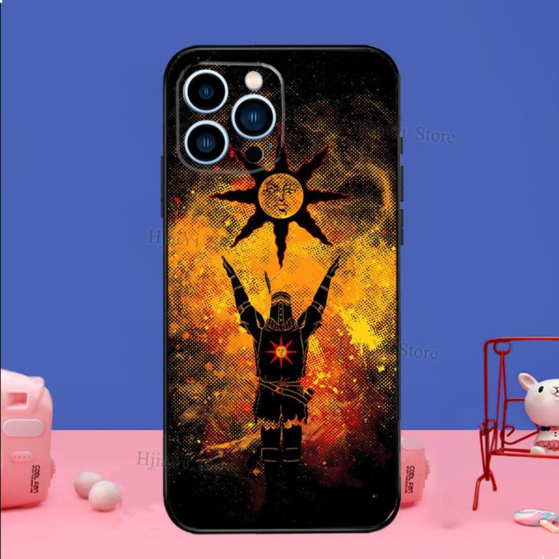 Praise the Sun Dark Souls Case For iPhone 16 15 13 11 14 Pro Max 12 Mini Plus XR X XS Max Silicone Phone Cover
